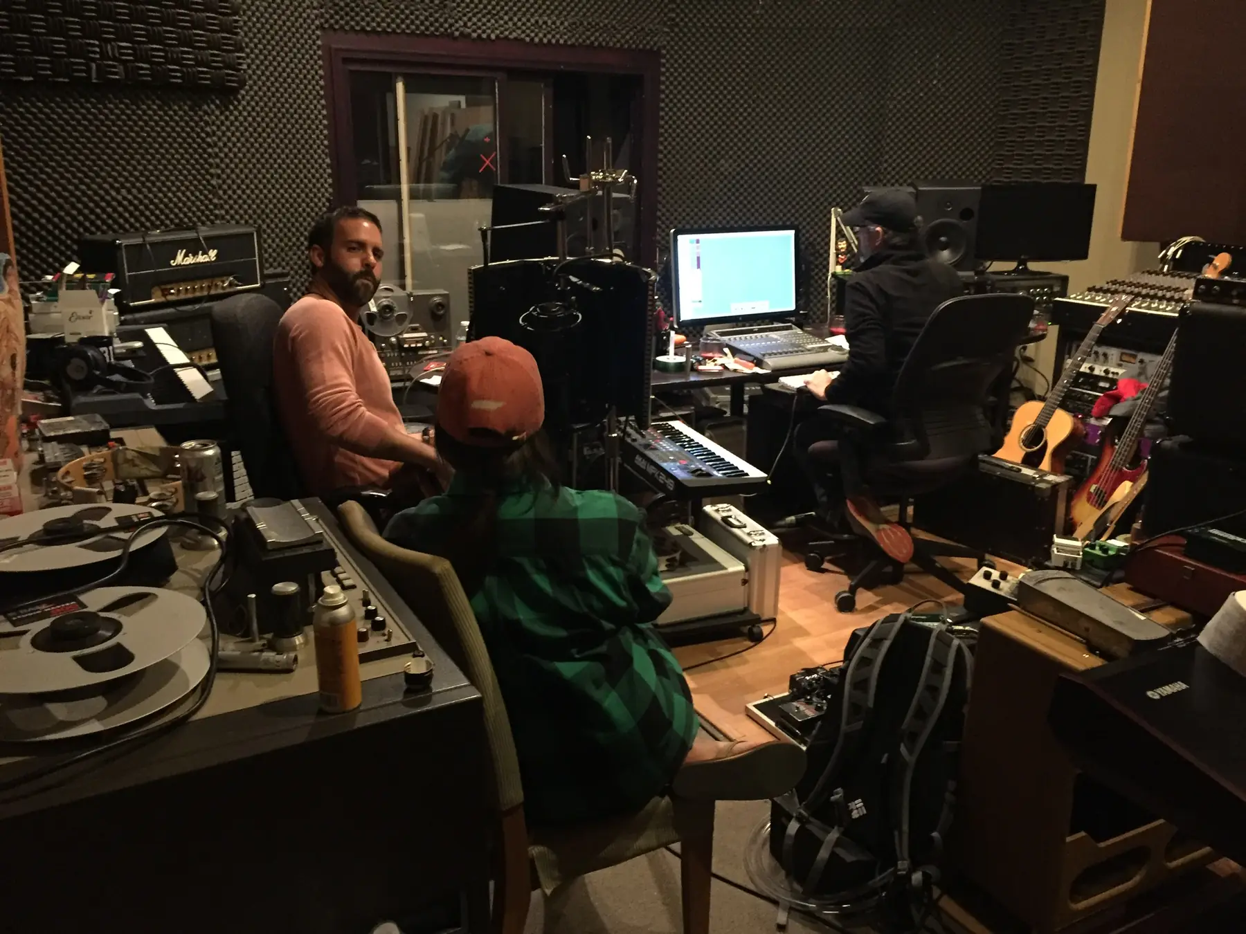 At the mixing desk